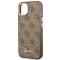 Guess GUESS iPhone 14 Plus Skal Vintage Gold Logo - Brun