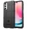 OEM Mobilskal till Galaxy A24 4G Rugged Square Grid - Svart