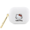 Hello Kitty Hello Kitty AirPods Pro 2 (2022/2023) Skal Silikon 3D Kitty Head - Vit