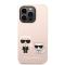 KARL LAGERFELD Karl Lagerfeld Mobilskal till iPhone 14 Pro Max Magsafe Silicone - Rosa