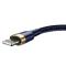 BASEUS BASEUS Cafule USB-A till Lightning kabel 2m Marinblå / Guld
