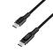 LogiLink LOGILINK USB-C till USB-C kabel med display 100W 1m - Svart