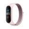 OEM Xiaomi Mi Smart Band 5/6/7 Armband Nylon 07 - Rosa
