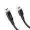 LogiLink LOGILINK USB-C till USB-C kabel med display 100W 1m - Svart