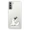 KARL LAGERFELD Karl Lagerfeld Skal Samsung Galaxy S21 Plus Choupette Fun - Transparent