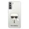 KARL LAGERFELD Karl Lagerfeld Skal Samsung Galaxy S21 Plus Karl`s Head - Transparent