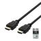 UTGATT1 Deltaco Ultra High Speed HDMI-kabel, 1m - Svart