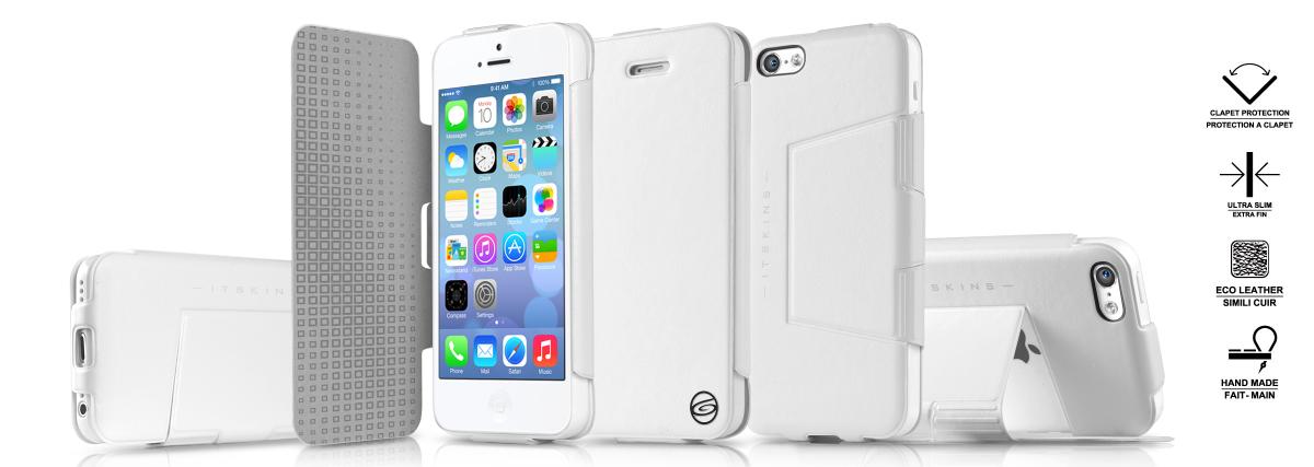 ItSkins ITSkins Plume väska till Apple iPhone 5C (Vit)