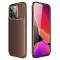 OEM Carbon Fiber Mobilskal till Apple iPhone 13 Pro - Brun