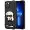 KARL LAGERFELD Karl Lagerfeld iPhone 14 Plus Skal 3D Rubber Karl`s Head - Svart