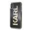 UTGATT4 Karl Lagerfeld Skal iPhone X/Xs Karl logo Glitter - Svart