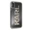UTGATT4 Karl Lagerfeld Skal iPhone X/Xs Karl logo Glitter - Svart