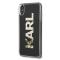 UTGATT1 Karl Lagerfeld Skal iPhone Xs Max Karl logo Glitter - Svart