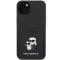 KARL LAGERFELD Karl Lagerfeld Mobilskal till iPhone 15 Korthållare Metal Logo