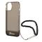 Guess GUESS iPhone 14 Skal Translucent Pearl Strap - Svart