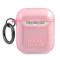 KARL LAGERFELD Karl Lagerfeld Glitter Karl`s Head Skal Airpods - Rosa