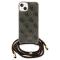 Guess Guess Mobilskal till iPhone 15/14/13 Crossbody Cord Print - Brun