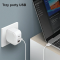 UNIQ UNIQ Gan USB-C Snabb väggladdare 66W Verge Pro - Vit