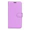 OEM Litchi Flip iPhone 14 Pro Max Plånboksfodral - Lila