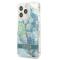 Guess Guess iPhone 13 Pro Skal Flower Liquid Glitter - Grön