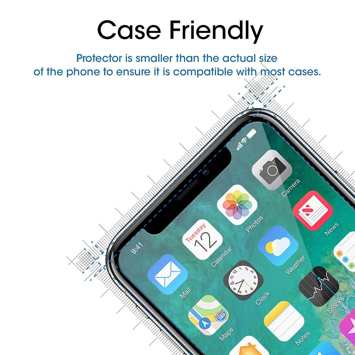 OEM [1-PACK] Härdat Glas Skärmskydd till iPhone X/Xs/11 Pro