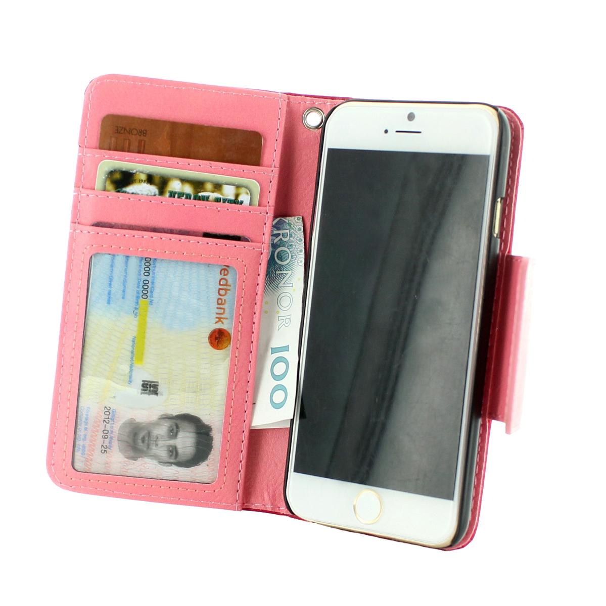 CoveredGear Covered Gear Devoted Plånboksfodral - iPhone 6/6S - Magenta/Rosa