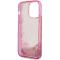 Guess Guess Mobilskal till iPhone 14 Pro Liquid Glitter - Rosa