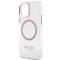 Guess Guess Mobilskal till iPhone 12 Pro/12 Magsafe Metall Outline - Rosa