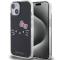 Hello Kitty Hello Kitty Mobilskal till iPhone 15 Hello Kitty IML Kitty Face - Svart