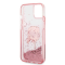 KARL LAGERFELD Karl Lagerfeld iPhone 14 Plus Skal Liquid Glitter Head - Rosa
