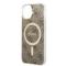 Guess GUESS iPhone 14 Magsafe Skal 4G Print + Trådlös Laddare - Brun