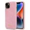 Guess GUESS iPhone 14 Skal Croco Collection - Rosa
