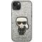 KARL LAGERFELD Karl Lagerfeld iPhone 14 Plus Skal Glitter Flakes Ikonik - Silver