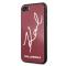 KARL LAGERFELD Karl Lagerfeld Skal iPhone 7/8/SE 2020 Signature Glitter - Röd