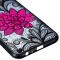 OEM Embossed Flower Skal till Samsung Galaxy J4 Plus - Red Flower