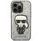 KARL LAGERFELD Karl Lagerfeld iPhone 14 Pro Skal Glitter Flakes Ikonik - Silver