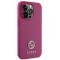 Guess Guess Mobilskal till iPhone 15 Pro Max Strass Metal Logo - Rosa
