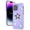 Kingxbar Kingxbar iPhone 14 Plus Skal Heart Star - Lila Star