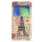 OEM Mobilfodral med Fönster till Samsung Galaxy A7 - Eiffeltornet