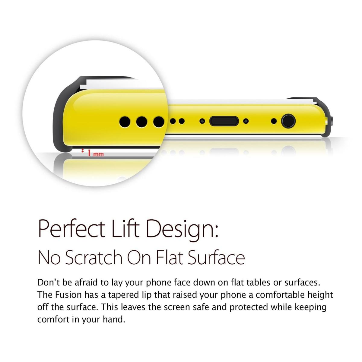 Rearth RINGKE Fusion skal till Apple iPhone 5C (Svart)