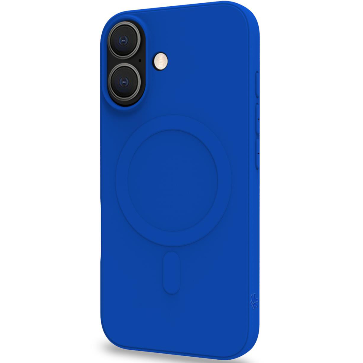 Celly Celly Mobilskal till iPhone 16 Magsafe Cromo Soft Rubber - Blå
