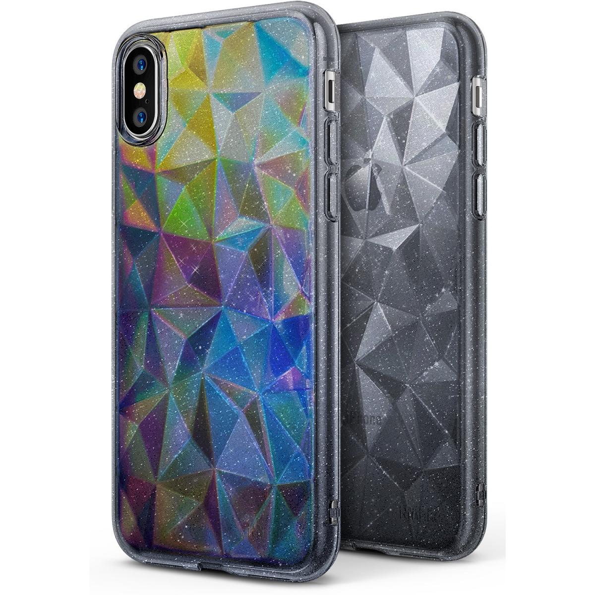 Rearth Ringke Air Prism Glitter Skal till Apple iPhone XS / X - Grå