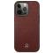 Mercedes Mercedes Läder Stars Pattern Skal iPhone 13 / 13 Pro - Röd