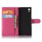 OEM Litchi Plånboksfodral till Sony Xperia XA1 - Magenta