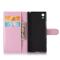 OEM Litchi Plånboksfodral till Sony Xperia XA1 - Rosa