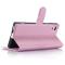 OEM Litchi Plånboksfodral till Sony Xperia XA1 - Rosa