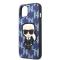 KARL LAGERFELD Karl Lagerfeld iPhone 13 mini Skal Monogram Ikonik Patch - Blå