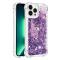 OEM iPhone 14 Pro Max Skal Liquid Floating Glitter - Lila