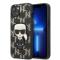 KARL LAGERFELD Karl Lagerfeld iPhone 13 mini Skal Monogram Ikonik Patch - Svart