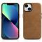ICARER iCarer iPhone 14 Plus Skal Magsafe Äkta Läder Oil Wax - Ljusbrun